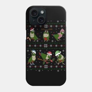 Green Cheeked Conure Ugly Christmas Phone Case
