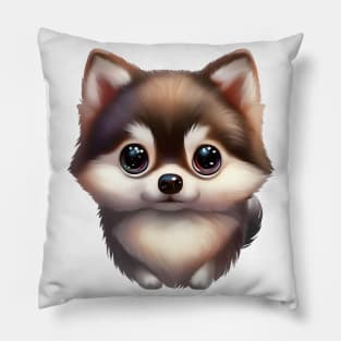 Tailent-ed Pomsky Pillow