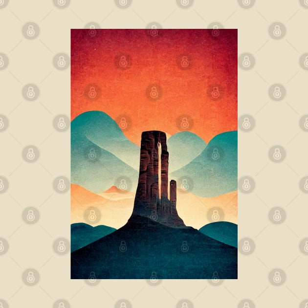 Monument Valley by Retro Travel Design