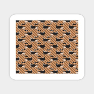 Yorkie Stripes Pattern Magnet