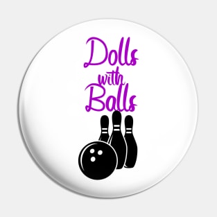 Bowling dolls with balls Pin