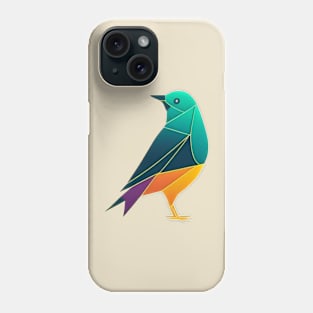 Paradise Bird - Geometric bird design for the environment Phone Case