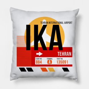 Tehran (IKA) Airport // Sunset Baggage Tag Pillow