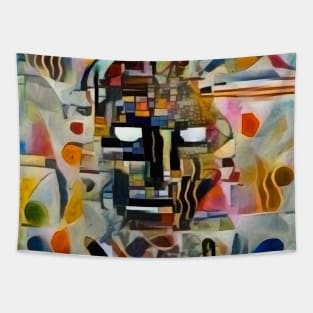 Abstract face painting Tapestry