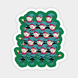 Elf Christmas Party Magnet