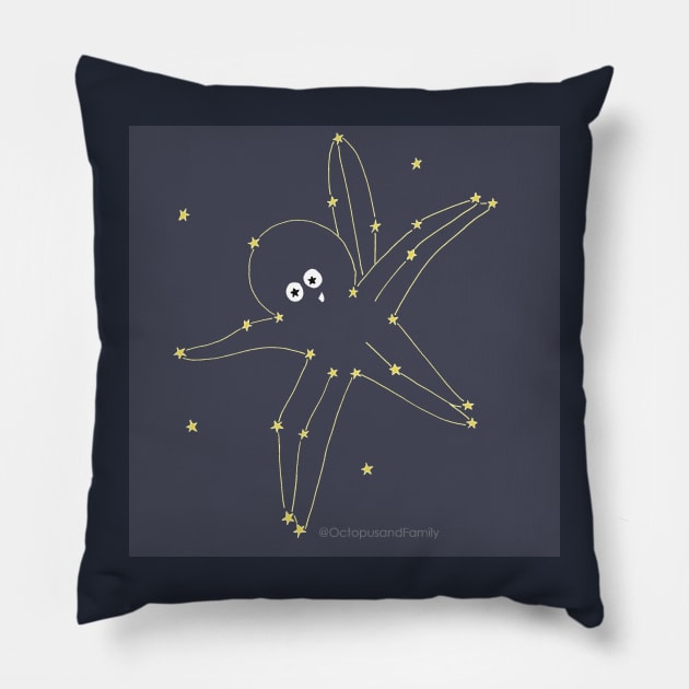 Octopus Constellation Pillow by Annabelle Lee Designs