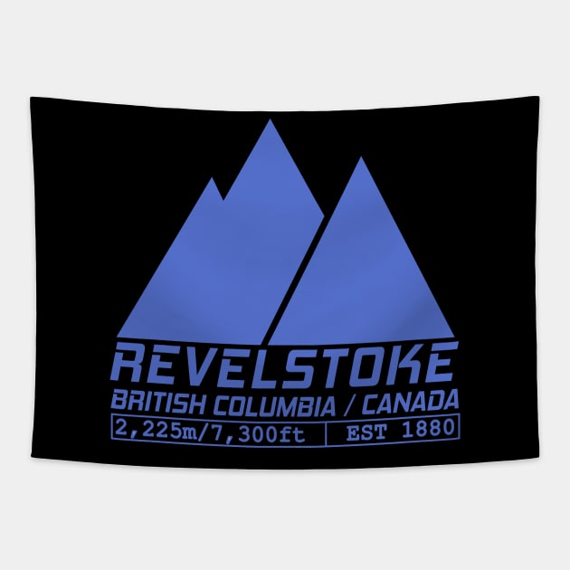 Ski Revelstoke British Columbia Canada Skiing and Snowboarding Tapestry by ChrisWilson