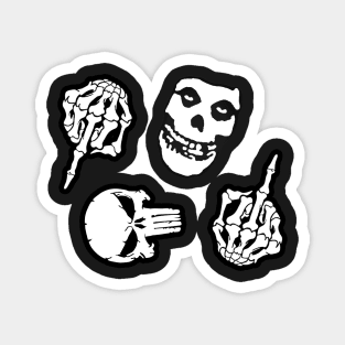Spooky Bones - Skulls Magnet