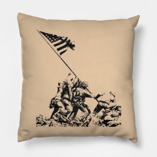 WWII Flag Raising on Iwo Jima Pillow