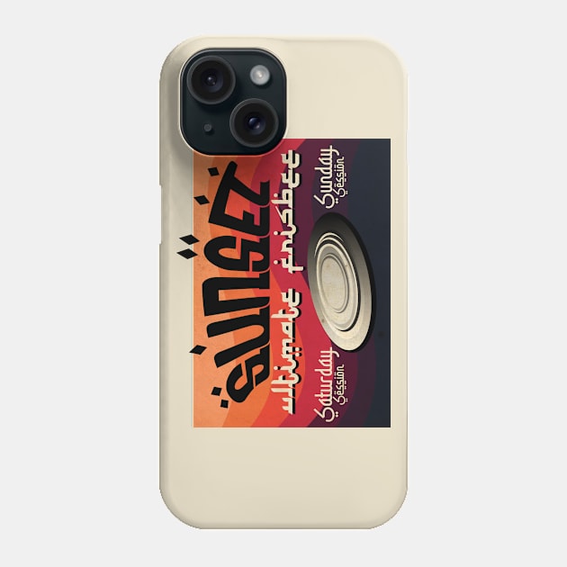 Sunset Ultimate Frisbee Phone Case by CTShirts