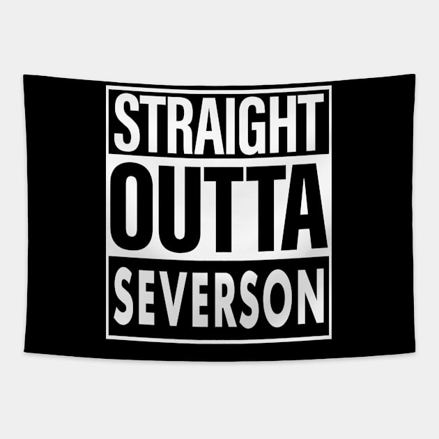 Severson Name Straight Outta Severson Tapestry by ThanhNga