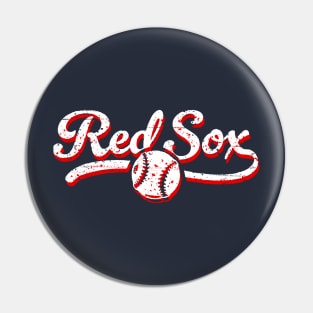 Retro Red Sox Offset Pin