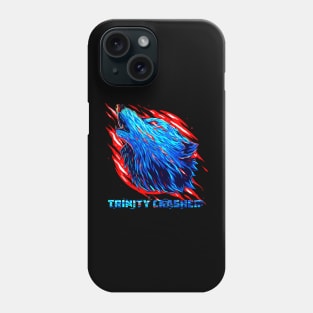 Trinity Crasher Red and blue a Cool full Wolf tee Phone Case