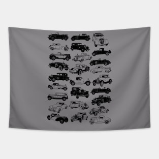 Vintage Cars Tapestry