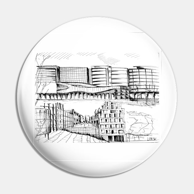 the skyline in the urban city ecopop sketch drawing art Pin by jorge_lebeau