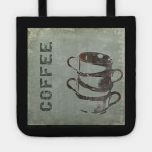 Rustic Coffee Sign 3 Tote