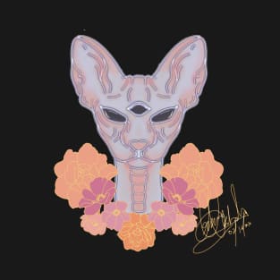 floral sphynx T-Shirt