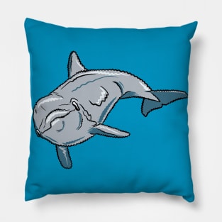 Squiggly dolphin Pillow