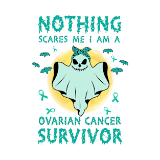 Ovarian Cancer Awareness Awareness - boo ghost halloween T-Shirt