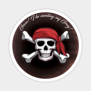 Pirate Skull and Bones Magnet