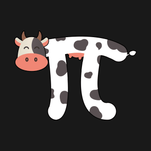 Cow pi funny pi day gift for math teacher T-Shirt