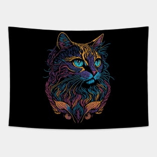 Pop Art Cat Tapestry