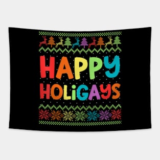 Gay Christmas  LGBT  Holigays Party Tapestry