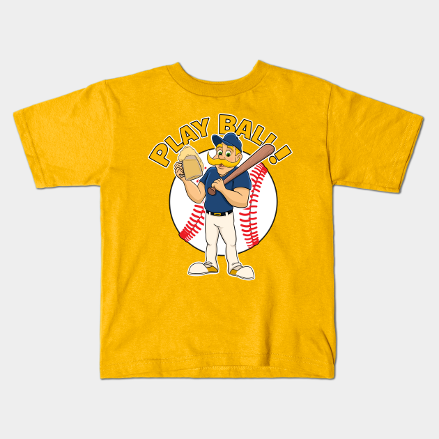 Retro Bob Uecker Baseball Jersey Tribute Kids T-Shirt