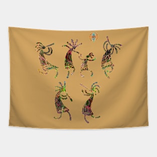 Tribal Dancers Tapestry