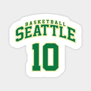 Seattle Basketball - Player Number 10 Magnet