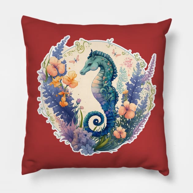 Sea Horse Pillow by Zoo state of mind