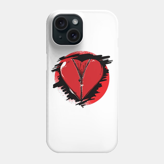 Unzip My Heart Phone Case by BamBam