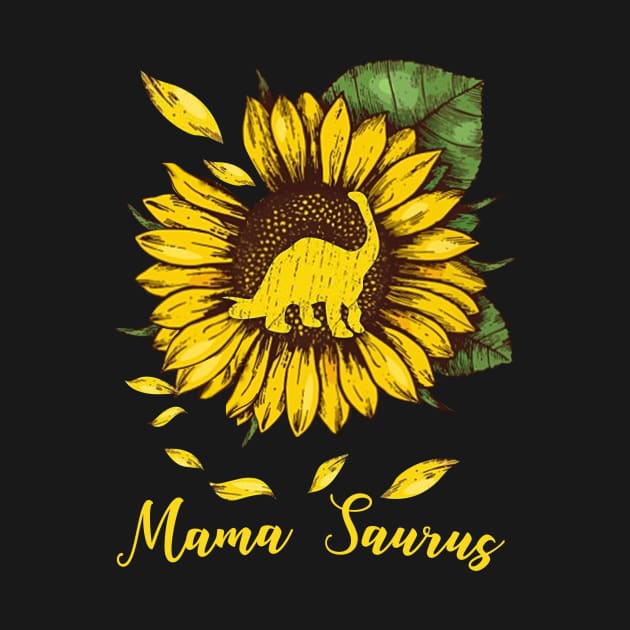 Sunflower Mama Saurus by gotravele store
