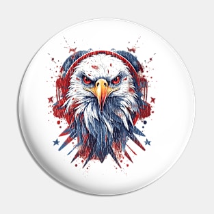 Retro 4th of July Shirt, Patriotic Eagle TShirt, Red White and Blue, American Pride, Independence Day Tee, Eagle Decoration, USA Distressed Pin