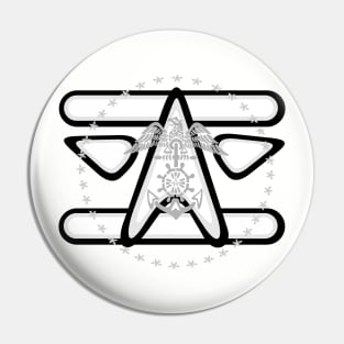 Navy - Eagle Star Pin