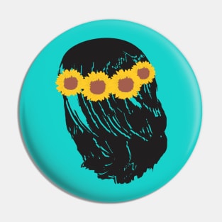 Sunflower headband Pin