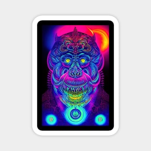 Psychedelic Pop art - MONKEY Magnet