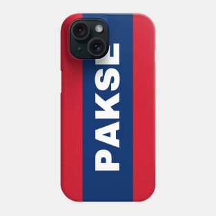 Pakse City in Laos Flag Colors Phone Case