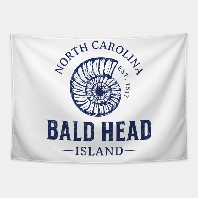 Bald Head Island, NC Summertime Vacationing Seashell Tapestry by Contentarama