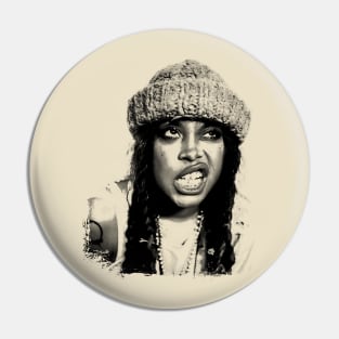 Erykah Badu Retro Pin