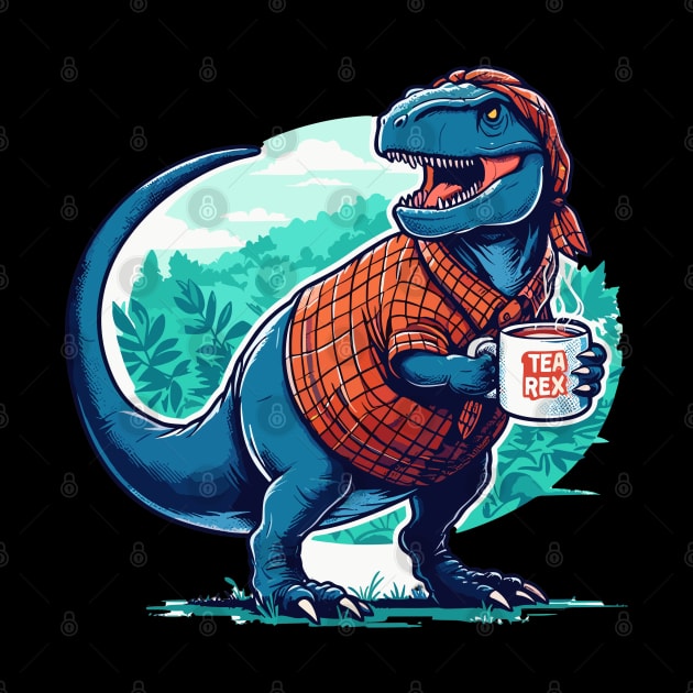 Tea rex break by TomFrontierArt