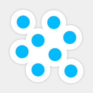 Blue Polka Dots Magnet