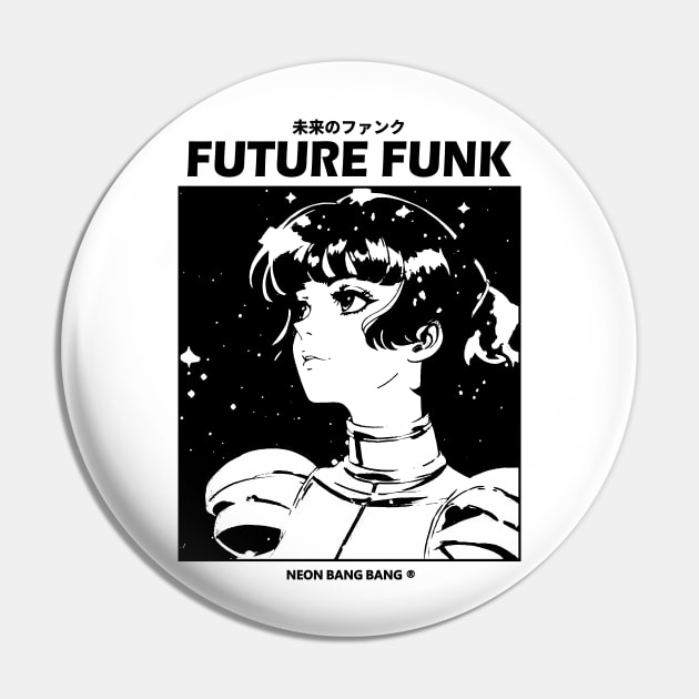 Future Funk Vaporwave Manga Aesthetic Pin by Neon Bang Bang