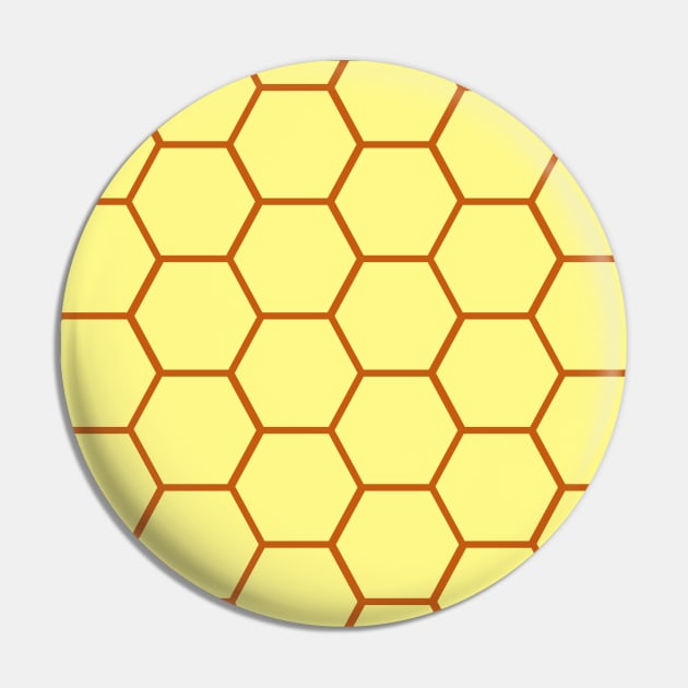 Honeycomb Hexagon Pattern Pin by Dreamer