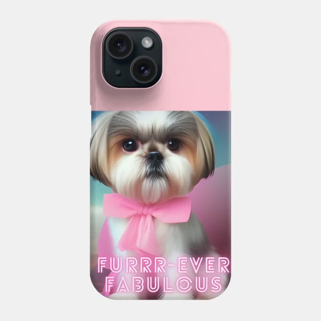 Unleash Your Furrr-Ever Fabulous Style with Our Shih Tzu Dog T-Shirt! Phone Case by TshirtLABS
