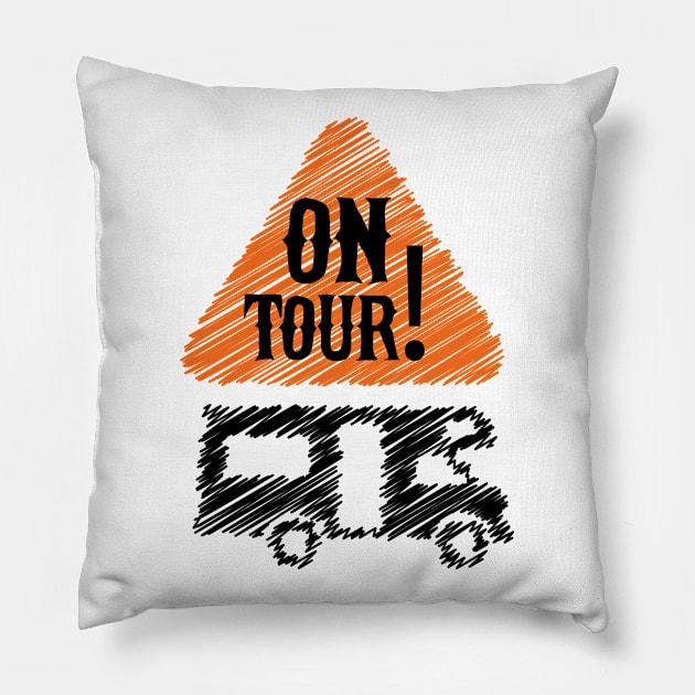 ON TOUR! Pillow by nektarinchen