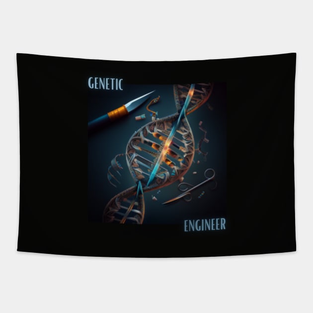 gene editing, genetic engineer, gift present idea Tapestry by Pattyld