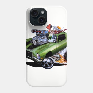 FULL BLOWN 71 Camaro Green Phone Case