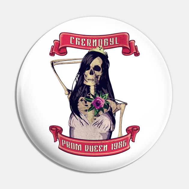 Skeleton Prom Queen Pin by Drop23