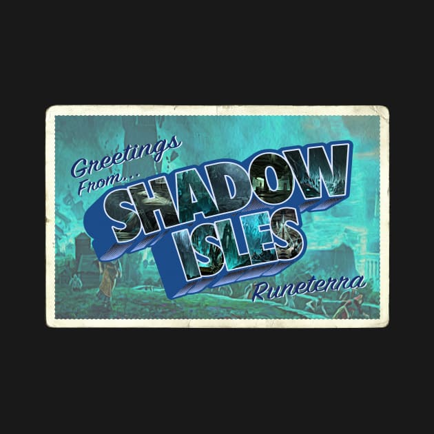 Greetings from Shadow Isles vintage by Scrapyardigan